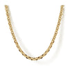 24 Inch 14K Yellow Gold Mens Link Chain Necklace