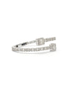 14K White Gold Diamond Bangle