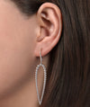 925 Sterling Silver Beaded Drop Earrings