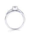 Ostbye - 14K White Gold Diamond Diamond Bezel Bridal Ring