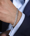 Sterling Silver Flat Heavy Chain Bracelet
