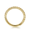 14K Yellow Gold Braided Stackable Ring