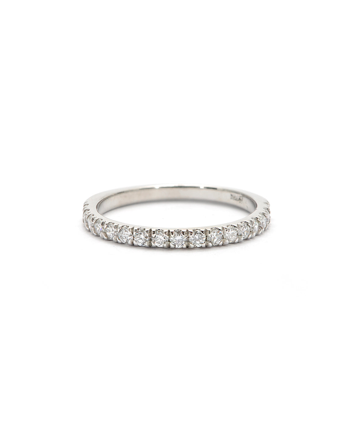 14K White Gold Lab Diamond Anniversary Band