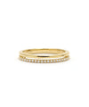 14K Yellow Gold and Diamond Band