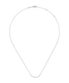 14K White Gold Diamond Curved Bar Necklace