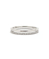 14K White Gold and Diamond Band