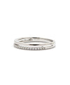 14K White Gold and Diamond Band