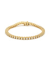 14K Yellow Gold Diamond Tennis Bracelet 4.84cttw
