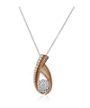 Simon G.- 18K Rose and White Gold Diamond Pendant