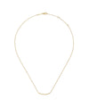 14K Yellow Gold Twisted Rope Curved Bar Necklace