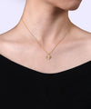 14K Yellow Gold Diamond Bujukan Pendant Necklace