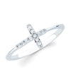 Ostbye - 14K White Gold Cross Ring