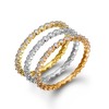 Zeghani - 14K White Gold Eternity Band