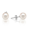 Pearl Studs 14K White Gold Fresh Water